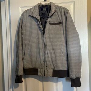 American Rag mens gray striped members only jacket size medium